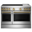 KitchenAid® 48-Inch 6-Element Induction Freestanding Commercial-Style Range with Griddle KFID948SSS