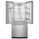 Kitchenaid® 20 cu. Ft. 30-Inch Width Standard Depth French Door Refrigerator with PrintShield® Finish and Interior Dispense KRFF330SPS