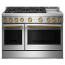 KitchenAid® 48-Inch 6 Burner Commercial-Style Gas Range with Griddle KFGD948SSS