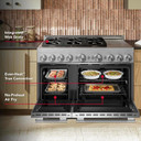 KitchenAid® 48-Inch 6 Burner Commercial-Style Gas Range with Griddle KFGD948SSS