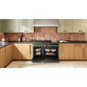 Kitchenaid® 48-Inch 6 Burner Commercial-Style Dual Fuel Range with Griddle KFDD948SBE