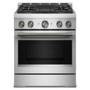 KitchenAid® 30-Inch 4 Burner Commercial-Style Gas Range with No Preheat Air Fry Mode KFGS930SSS