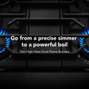 KitchenAid® 30-Inch 4 Burner Commercial-Style Gas Range with No Preheat Air Fry Mode KFGS930SSS