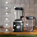 KitchenAid® Pure Power Blender with a 68oz plastic jar and a 62oz glass jar KSB2076BM