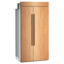 Kitchenaid® 25.5 Cu. Ft. 42" Built-In Panel-Ready Side-by-Side Refrigerator with Platinum Interior KBSN742TPA
