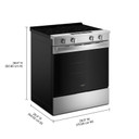 Whirlpool® 30-inch Electric Smart Range with Air Cooking Technology and Steam Clean YWSES4530TZ