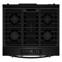 Whirlpool® 30-inch Gas Smart Range with No Preheat Mode and Steam Clean WSGS3330TB
