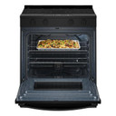 Whirlpool® 30-inch Electric Smart Range with No Preheat Mode and Steam Clean YWSES3330TB