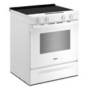 Whirlpool® 30-inch Electric Smart Range with No Preheat Mode and Steam Clean YWSES3330TW