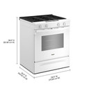 Whirlpool® 30-inch Gas Smart Range with Air Cooking Technology and Steam Clean WSGS4530TW
