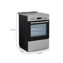24-Inch Freestanding Electric Range with Air Fry YUFE50M4SS