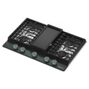 Kitchenaid® Gas-on-Metal Cooktop with an Integrated Wok Grate and CookShield™ Finish KCGK730SJP