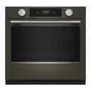 Kitchenaid® 30-inch Smart Electric Single Wall Oven with Intelligent Cooking Camera - Black Ore KOES930SBE