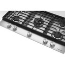 KitchenAid® 36  in. Gas Cooktop with 5 Burners and Integrated Wok Grate KCGK536SSS