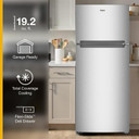 Whirlpool® 28-inch Wide Top Freezer Refrigerator with Total Coverage Cooling- 18.0 Cu. Ft. WRTX5118TZ