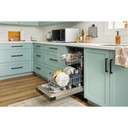 Whirlpool® 18" Stainless Steel Dishwasher with Half Load Cycle and Triple Spray Arms - 48 dBA WDFS5118SS