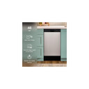 Whirlpool® 18" Stainless Steel Dishwasher with Half Load Cycle and Triple Spray Arms - 48 dBA WDFS5118SS