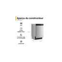 Whirlpool® 18" Stainless Steel Dishwasher with Half Load Cycle and Triple Spray Arms - 48 dBA WDFS5118SS