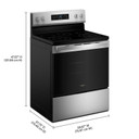 Openbox of Whirlpool® 30-inch Electric Range with Air Cooking Technology YWFES4530SZ