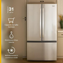 Open box of Whirlpool® 36-Inch French Door Refrigerator with Ice Maker - 31 cu. ft. WRFF3136SZ