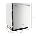 Whirlpool® 24" Stainless Steel Dishwasher with Spin&Load Rack and Intelligent Wash - 50 dBA WDT745SASZ