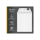 Copy of OPEN BOX** 4.8 - 4.9 Cu. Ft. I.E.C. Whirlpool® Top Load Washer with 2-in-1 Removable Agitator. WTW4107SW