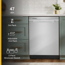 OPEN BOX Whirlpool® 24” Stainless Steel Dishwasher with AI Intelligent Wash - 47 dBA WDTA50SAKZ