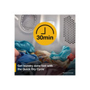 OPEN BOX Whirlpool® 7.0 cu. ft. Electric Dryer with Adaptive Dry - Vented Top Load Matching YWED4105SW