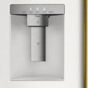 Kitchenaid® 30 Cu. Ft. 36-Inch French Door Refrigerator with Exterior Water and Ice Dispenser and Wood-Look Sliding Tray in Porcelain White KRFF436SPL