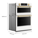 Kitchenaid® 30-inch Smart Electric Combo Wall Oven with Assisted Cooking Modes KOEC730SPL