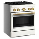 KitchenAid® 30-Inch 4 Burner Commercial-Style Dual Fuel Range with No Preheat Air Fry Mode KFDS930SPL