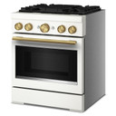 KitchenAid® 30-Inch 4 Burner Commercial-Style Dual Fuel Range with No Preheat Air Fry Mode KFDS930SPL
