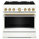 Kitchenaid® 36-Inch 6 Burner Commercial-Style Dual Fuel Range with No Preheat Air Fry Mode KFDS936SPL