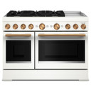 KitchenAid® 48-Inch 6 Burner Commercial-Style Dual Fuel Range with Griddle KFDD948SPL