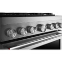 Open Box KitchenAid® 36-Inch 6 Burner Commercial-Style Dual Fuel Range with No Preheat Air Fry Mode KFDS936SSS