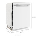 Open Box Whirlpool® 24” Stainless Steel Dishwasher with AI Intelligent Wash - 47 dBA WDTA50SAKW