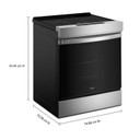 Whirlpool® 30-inch Induction Slide In Range with No Preheat Air Fry and True Convection Advanced Air Cooking Technology WSIS5030TZ