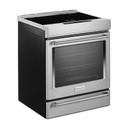 Open Box Kitchenaid® 30-Inch 4-Element Induction Slide-In Convection Range with Air Fry KSIS730PSS