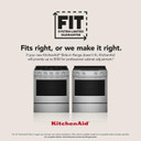 Open Box Kitchenaid® 30-Inch 4-Element Induction Slide-In Convection Range with Air Fry KSIS730PSS