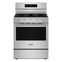 Maytag® 30-Inch Wide Freestanding Gas Range with Grill Mode and No Preheat Air Fry - 5.0 Cu. Ft. MFGS7030SZ