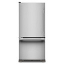OPEN BOX Kitchenaid® 19 Cu. Ft. 30-Inch Standard-Depth Bottom Mount Refrigerator with Left Door Swing KRBL130SPS