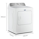 OPEN BOX Maytag® 7.0 Cu Ft. Load Electric Dryer with Extra Power and Pet Pro Option YMED5605RW