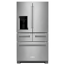 OPEN BOX 25.8 Cu. Ft. 36" Multi-Door Freestanding Refrigerator with Platinum Interior Design KRMF706ESS**
