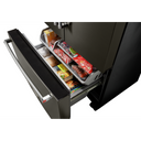OPEN BOX 23.8 cu. ft. 36" Counter-Depth French Door Platinum Interior Refrigerator with PrintShield™ Finish KRFC704FBS