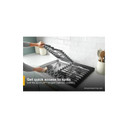 Whirlpool® 30-inch Gas Cooktop with EZ-2-Lift™ Hinged Cast-Iron Grates WCGK5030PS