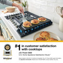 Whirlpool® 30-inch Gas Cooktop with EZ-2-Lift™ Hinged Cast-Iron Grates WCGK5030PS