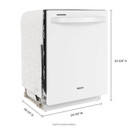 Whirlpool® 24” Stainless Steel Dishwasher with AI Intelligent Wash - 47 dBA WDT750SAKW