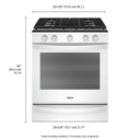 Whirlpool® 5.8 cu. ft. Smart Slide-in Gas Range with Air Fry, when Connected WEG750H0HW