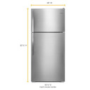 Whirlpool® 28-inch Wide Top Freezer Refrigerator - 14 cu. ft. WRT134TFDM
