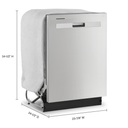 Whirlpool® Quiet Dishwasher with Boost Cycle and Pocket Handle WDP540HAMZ